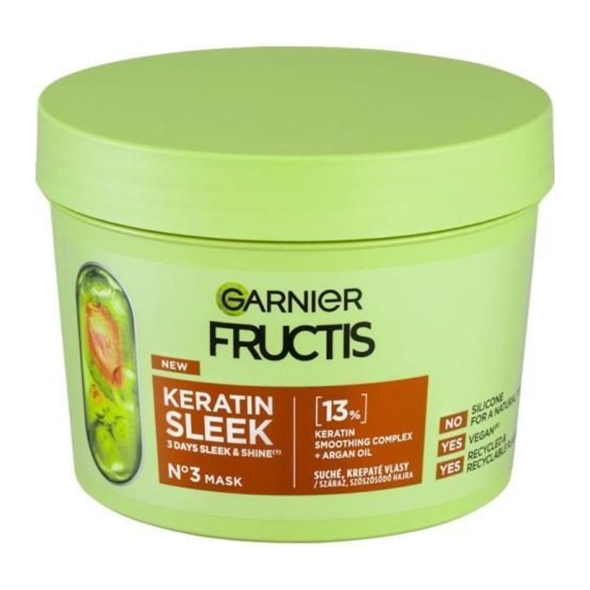 Garnier Fructis Fructis Kerantin Sleek maska 370ml No. 3