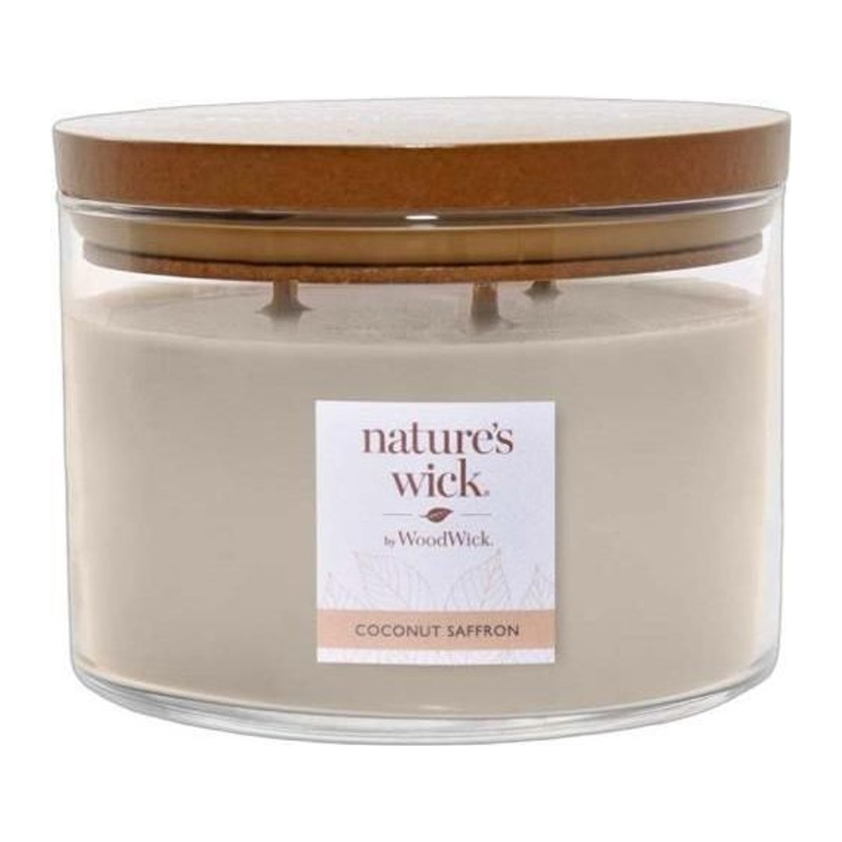 Nature's Wick by WoodWick Wood Wick Tumbler svíčka Coconut Saffron velký 3 knoty