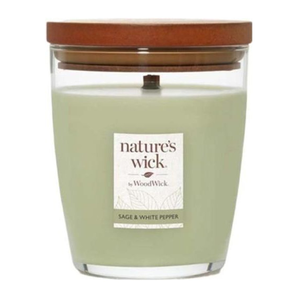 Nature's Wick by WoodWick Wood Wick Tumbler svíčka Sage & White Pepper střední