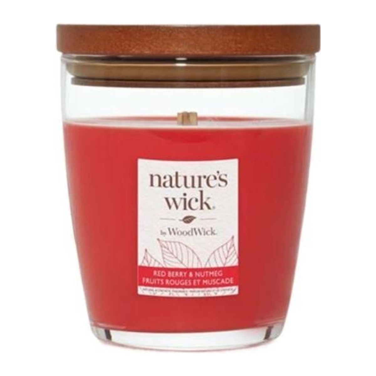 Nature's Wick by WoodWick Wood Wick Tumbler svíčka Redberry & Nutmeg střední