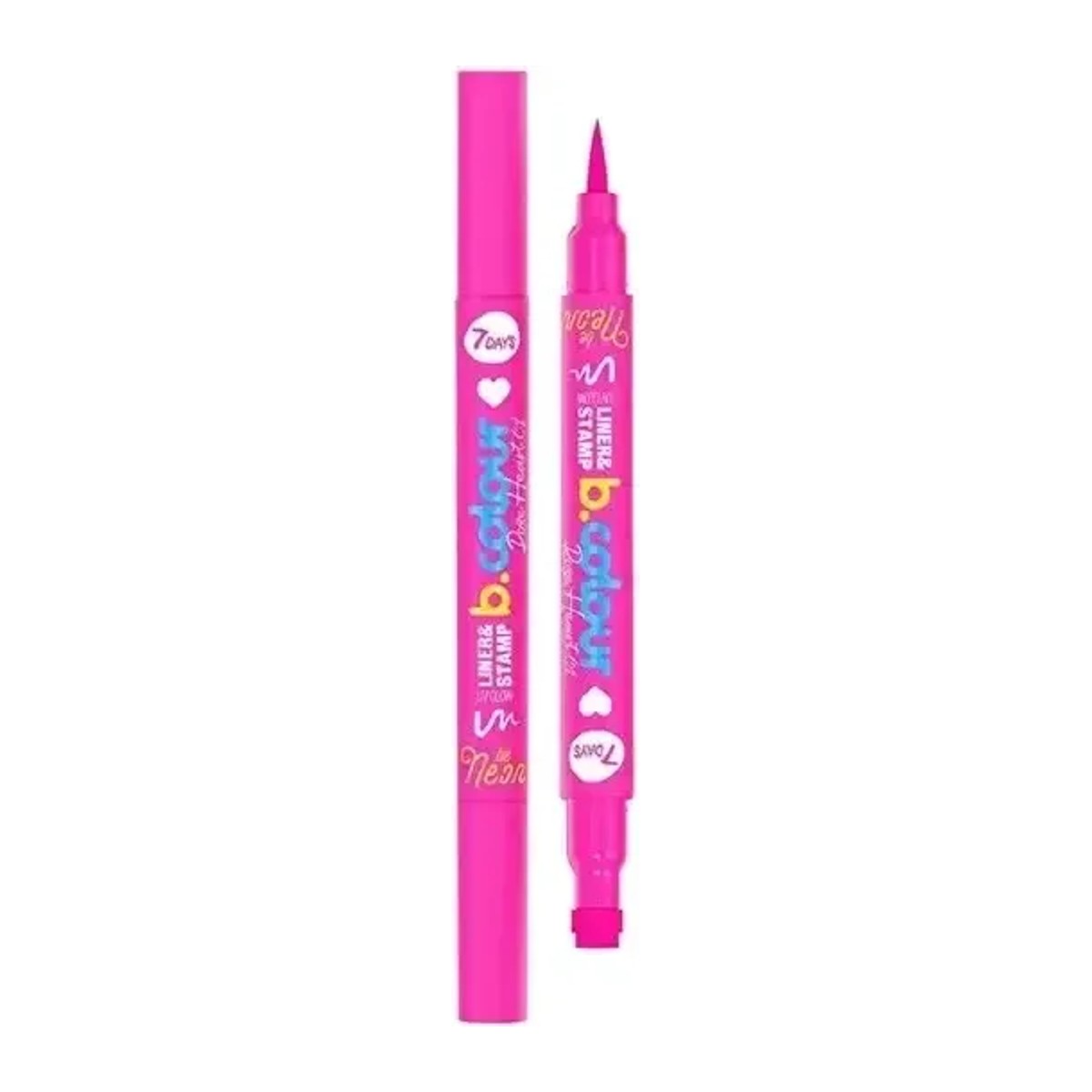 7 Days 7days - linka na obličej a tělo UV glow 01 Rose heart 2ml