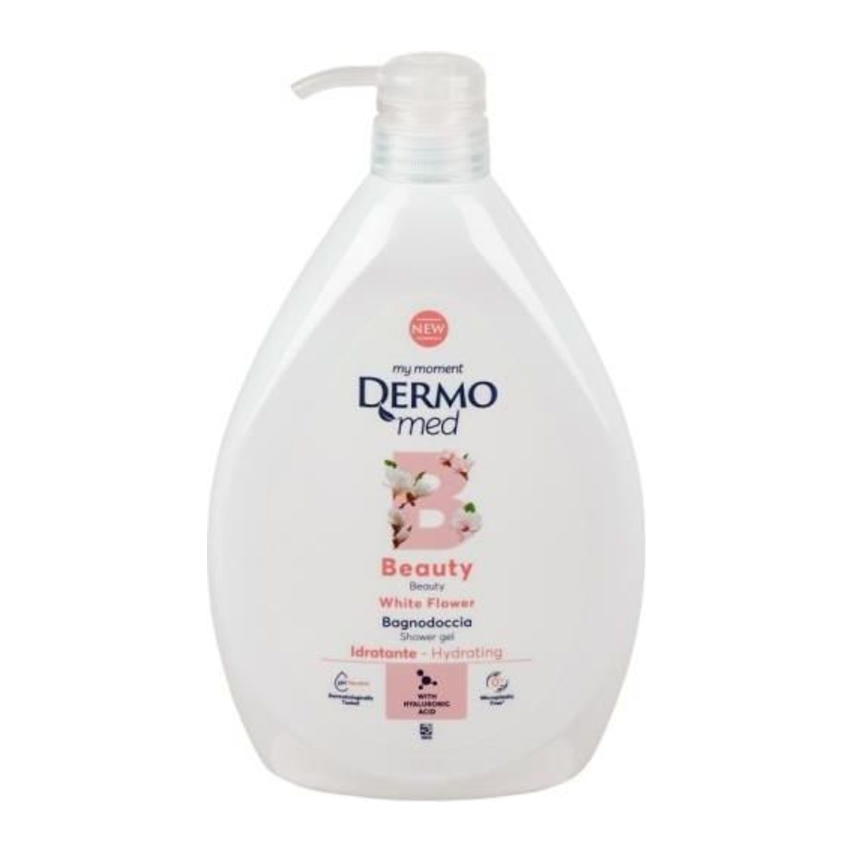 Dermomed sprchový gel white flower pumpa 1L