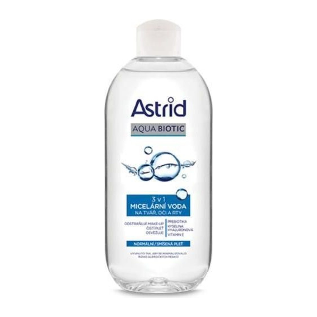 Astrid aqua biotic micelární voda normální smíšená pleť 400ml
