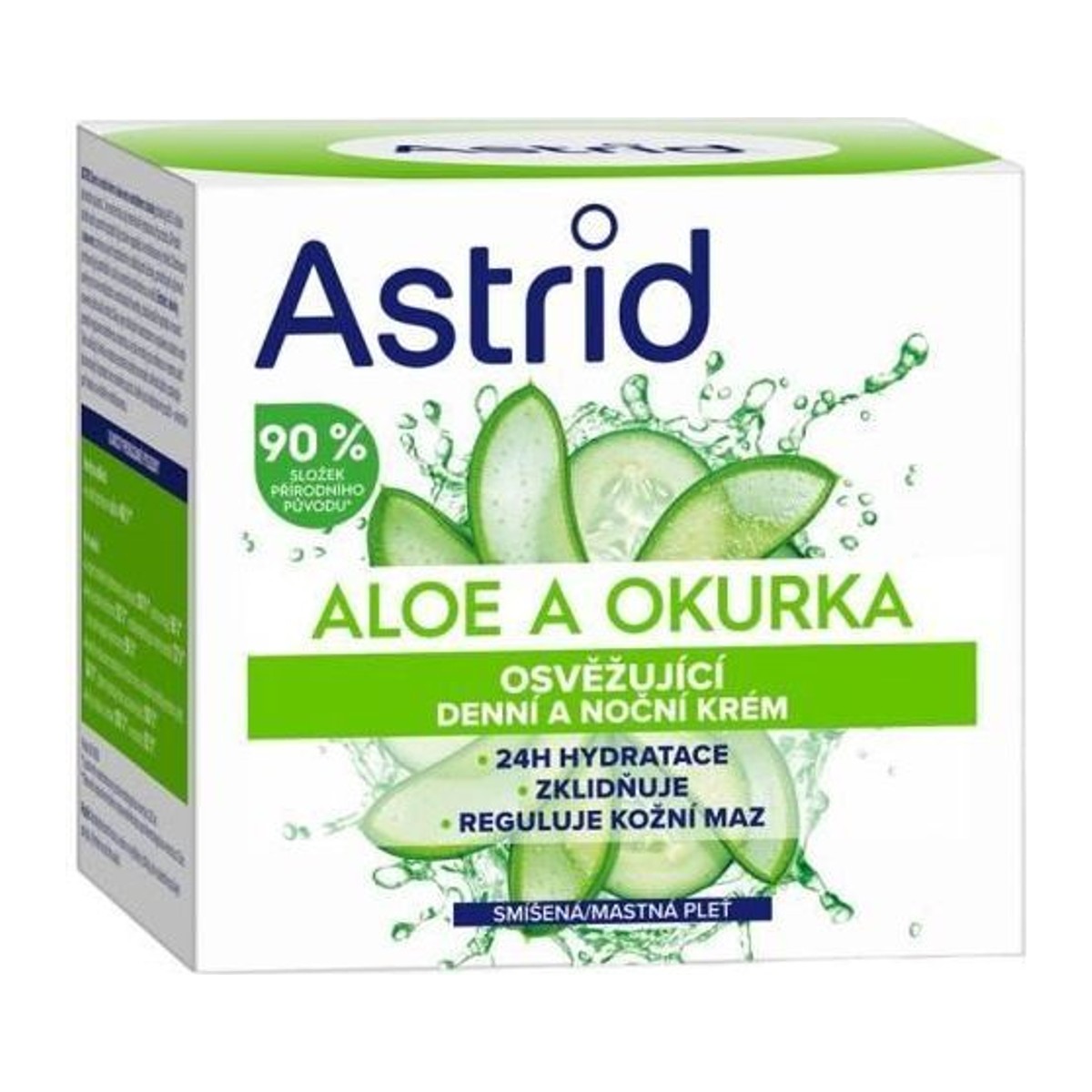 Astrid pleťový krém 50ml Aloe a okurka