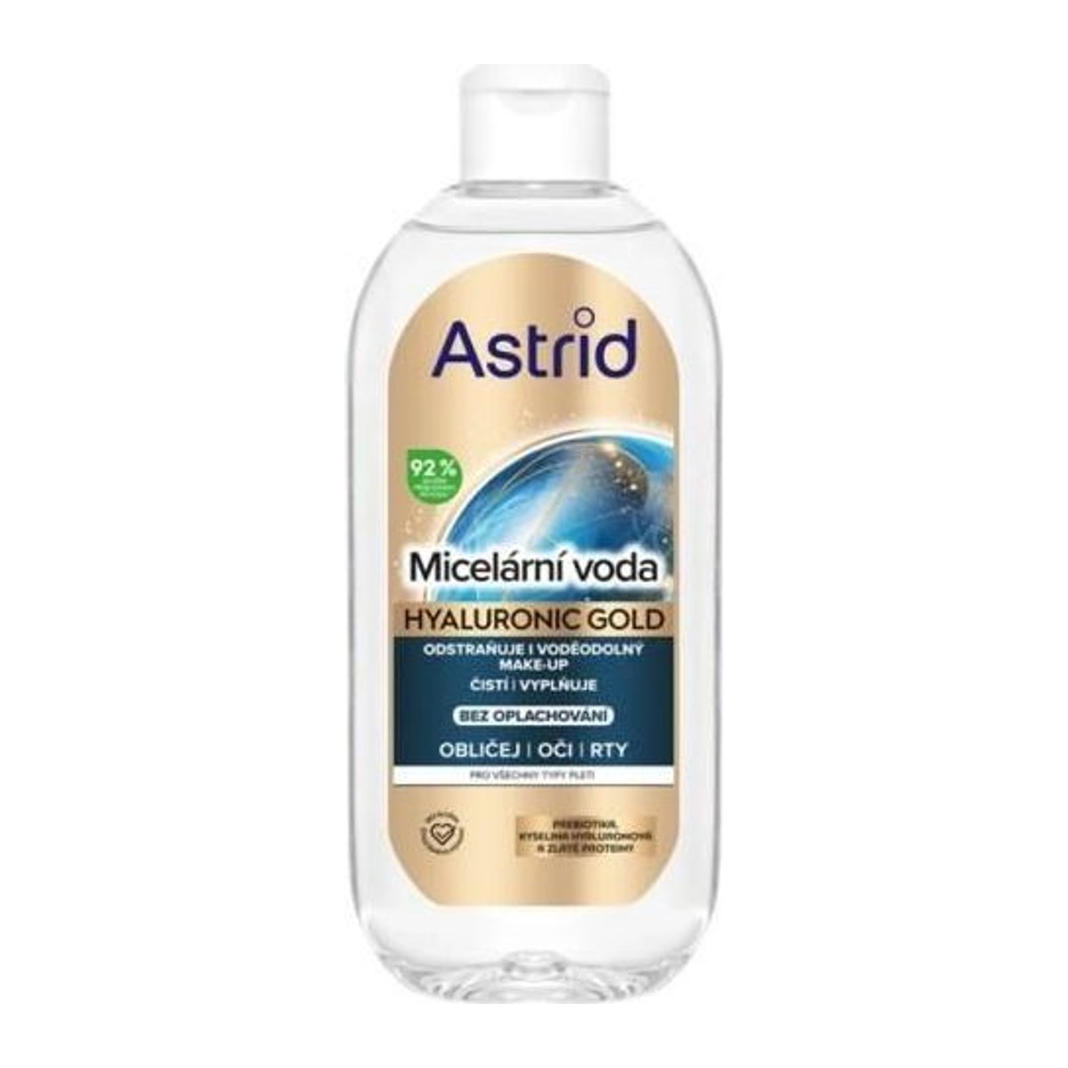 Astrid Hyaluronic Gold micelární voda 400ml