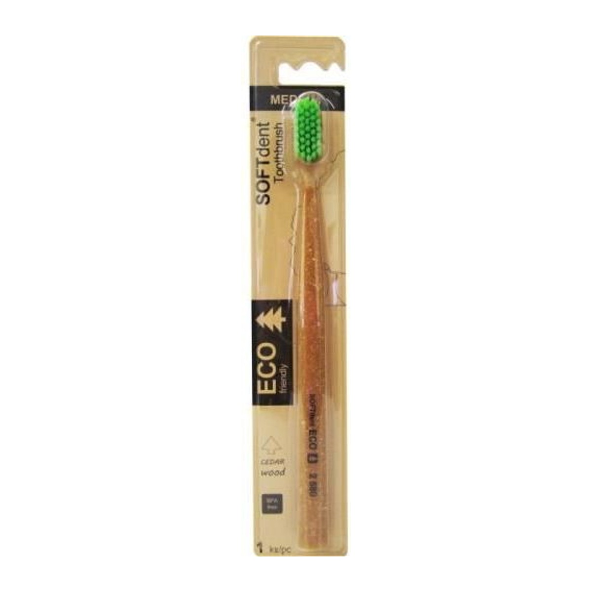 Soft Dent Eco zubní kartáček 1ks Medium