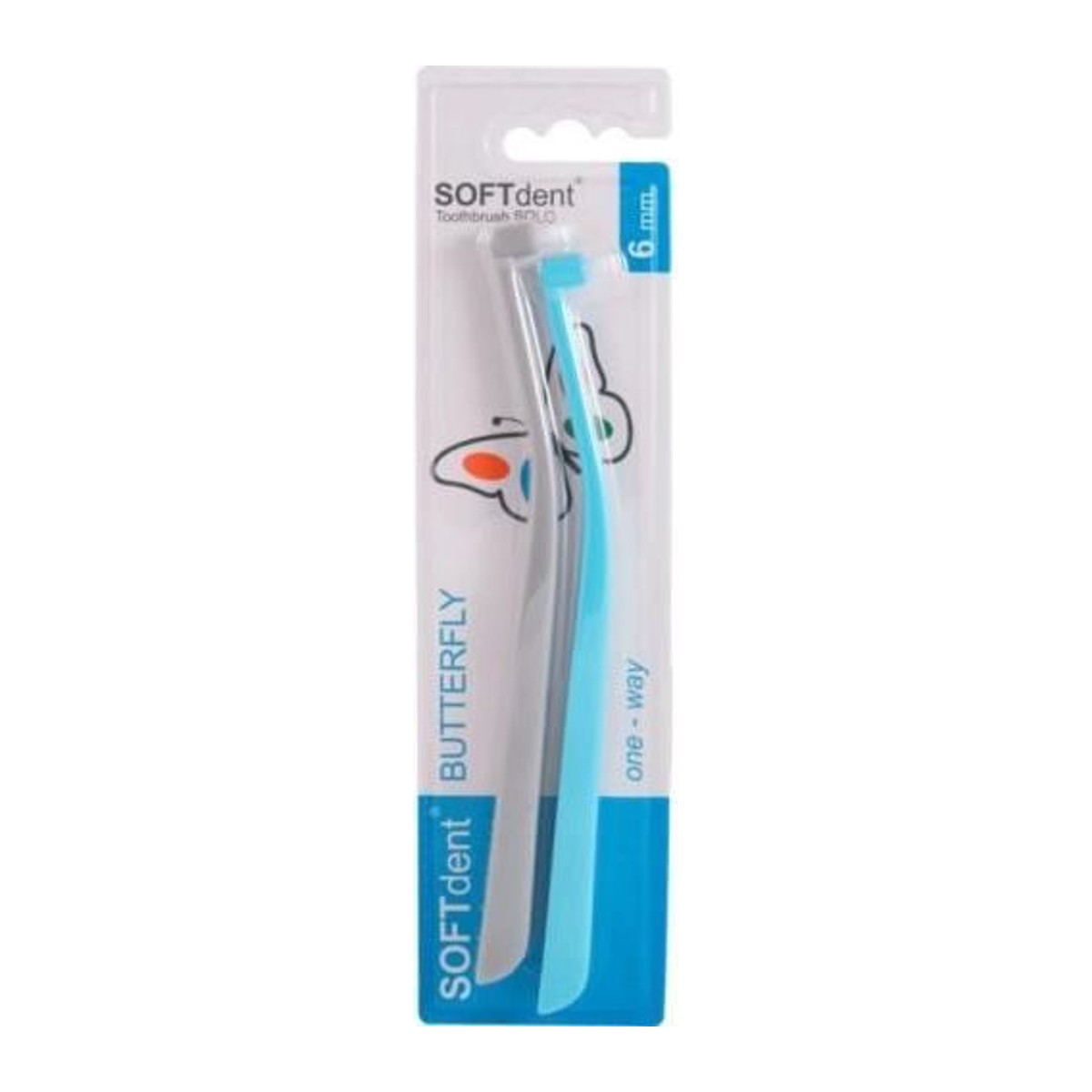 Soft Dent Butterfly jednosvazkový zubní kartáček 2ks