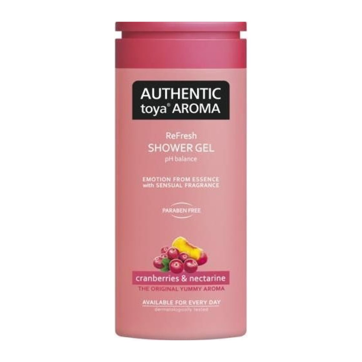Authentic Toya Aroma sprchový gel 400ml Cranberries+Nectarine