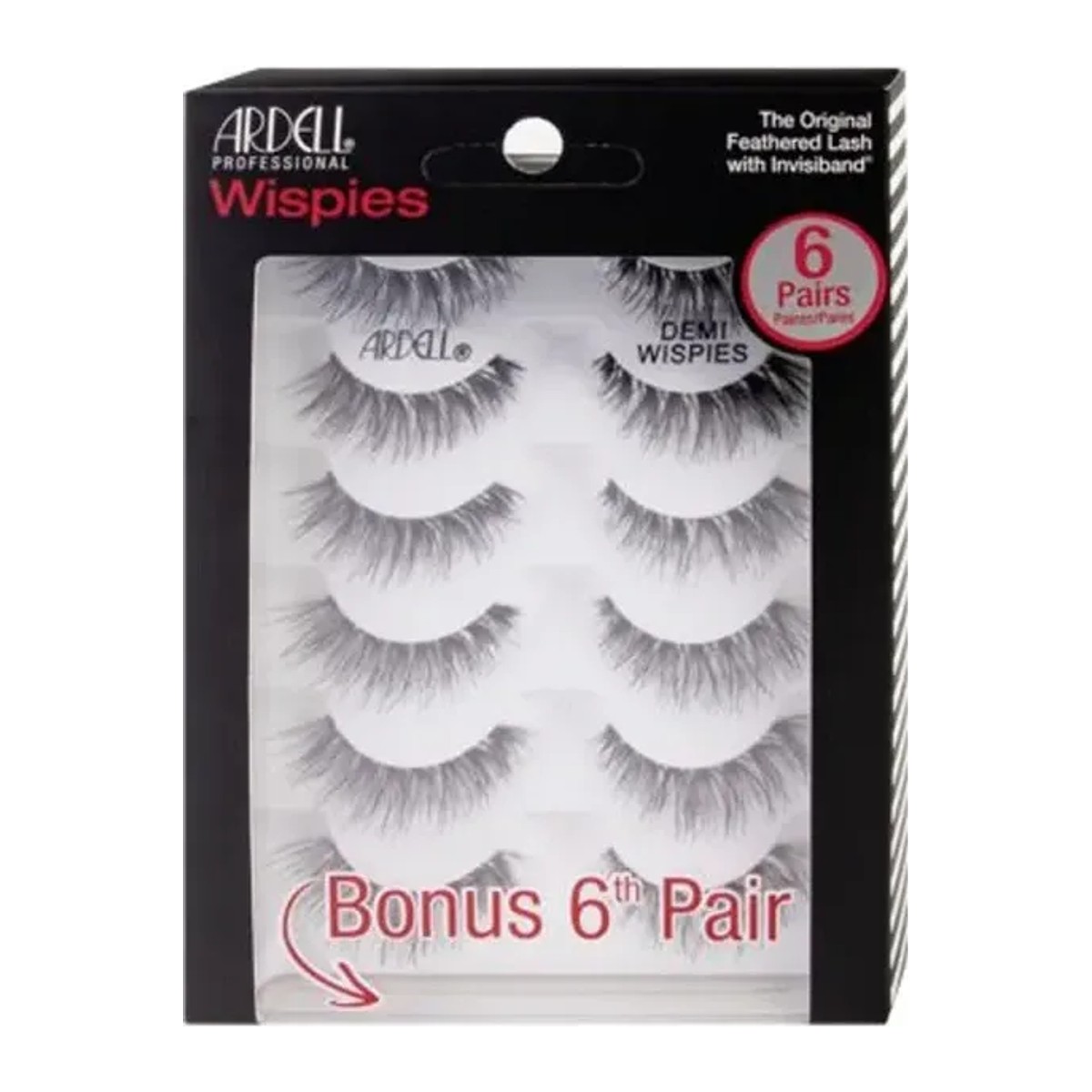 Ardell um.řasy BONUS 6 párů Wispies Black