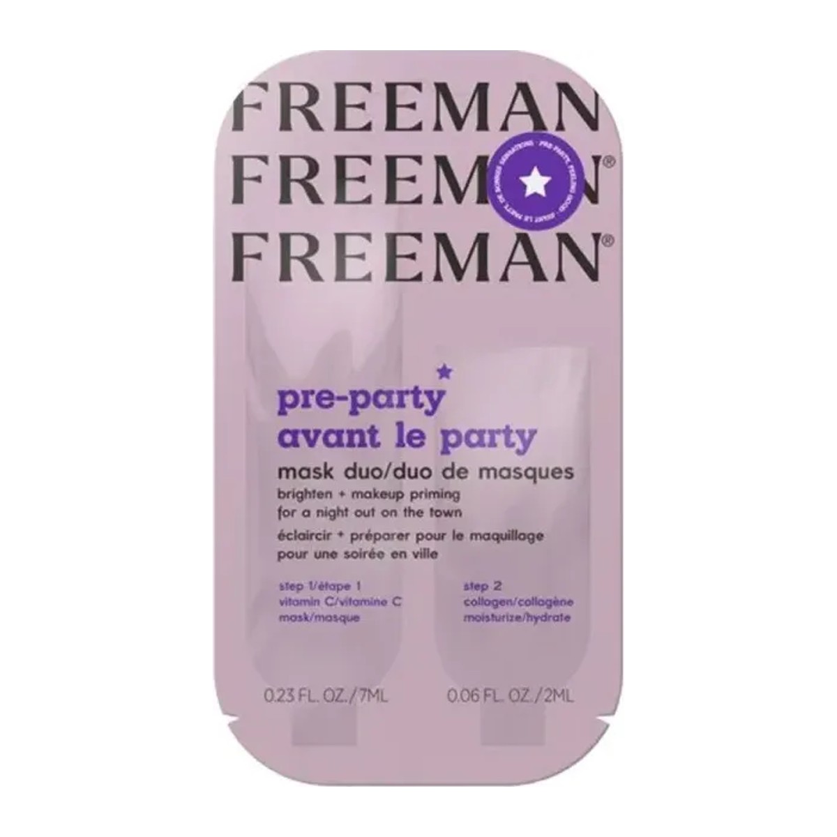 FREEMAN Pre-party duo maska 7ml/2ml sachet