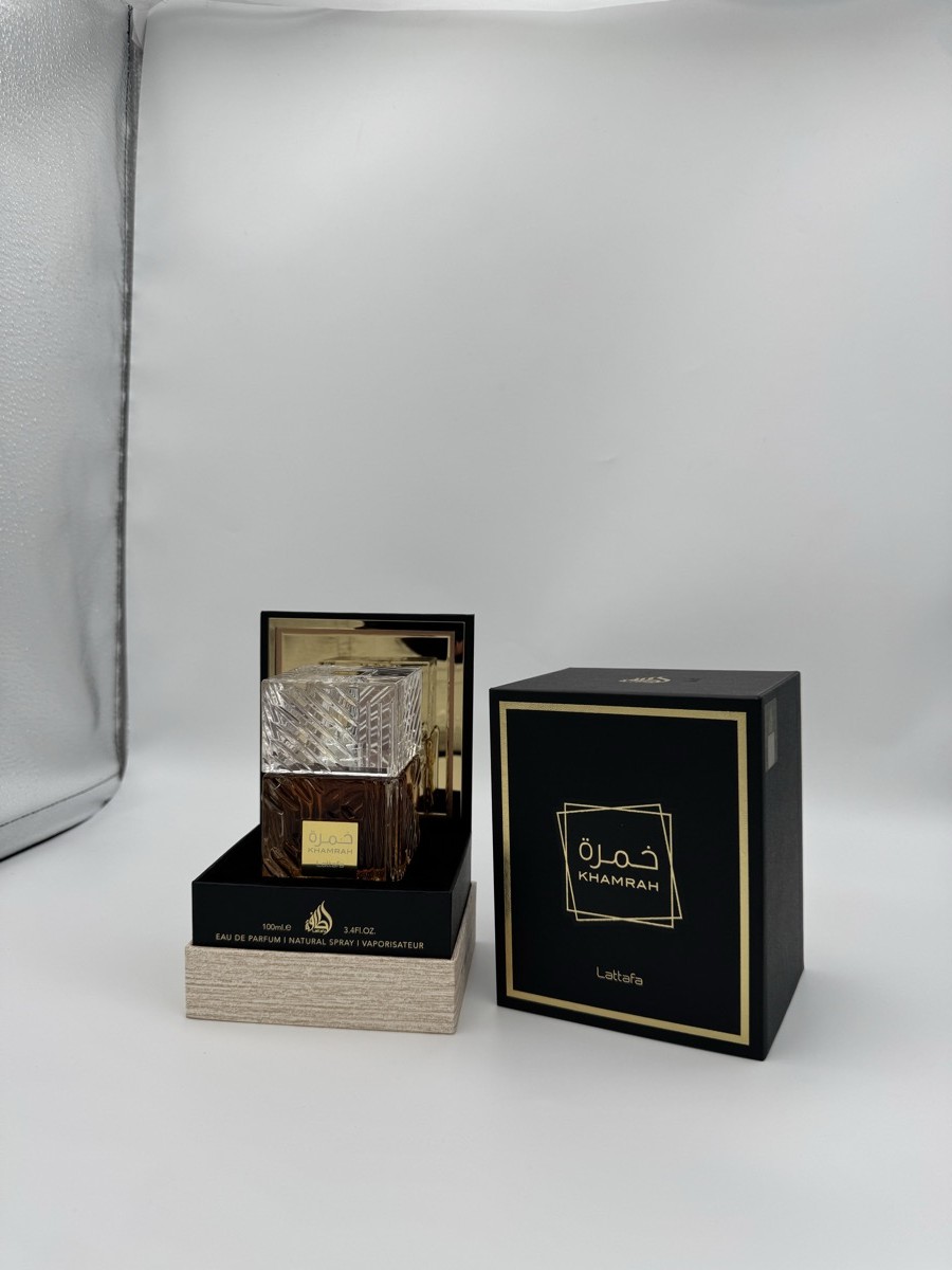 Lattafa Khamrah Eau De Parfum - otevřená, 98% plná 100 ml (unisex)
