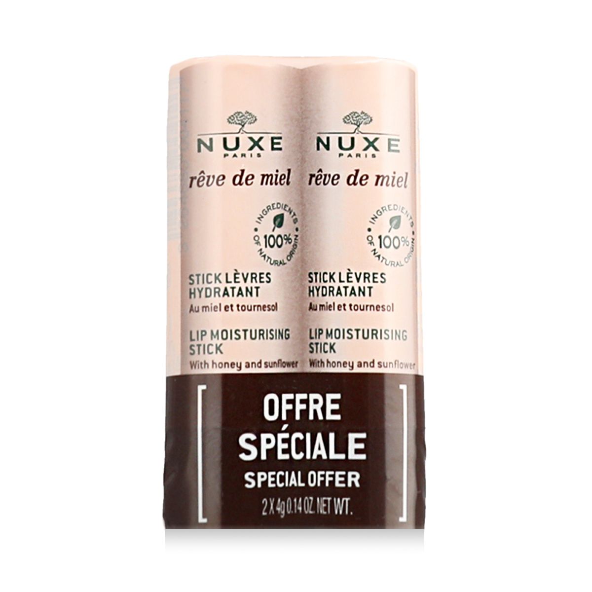 Nuxe Rêve de Miel Lip Moisturizing Stick 2 x 4 g