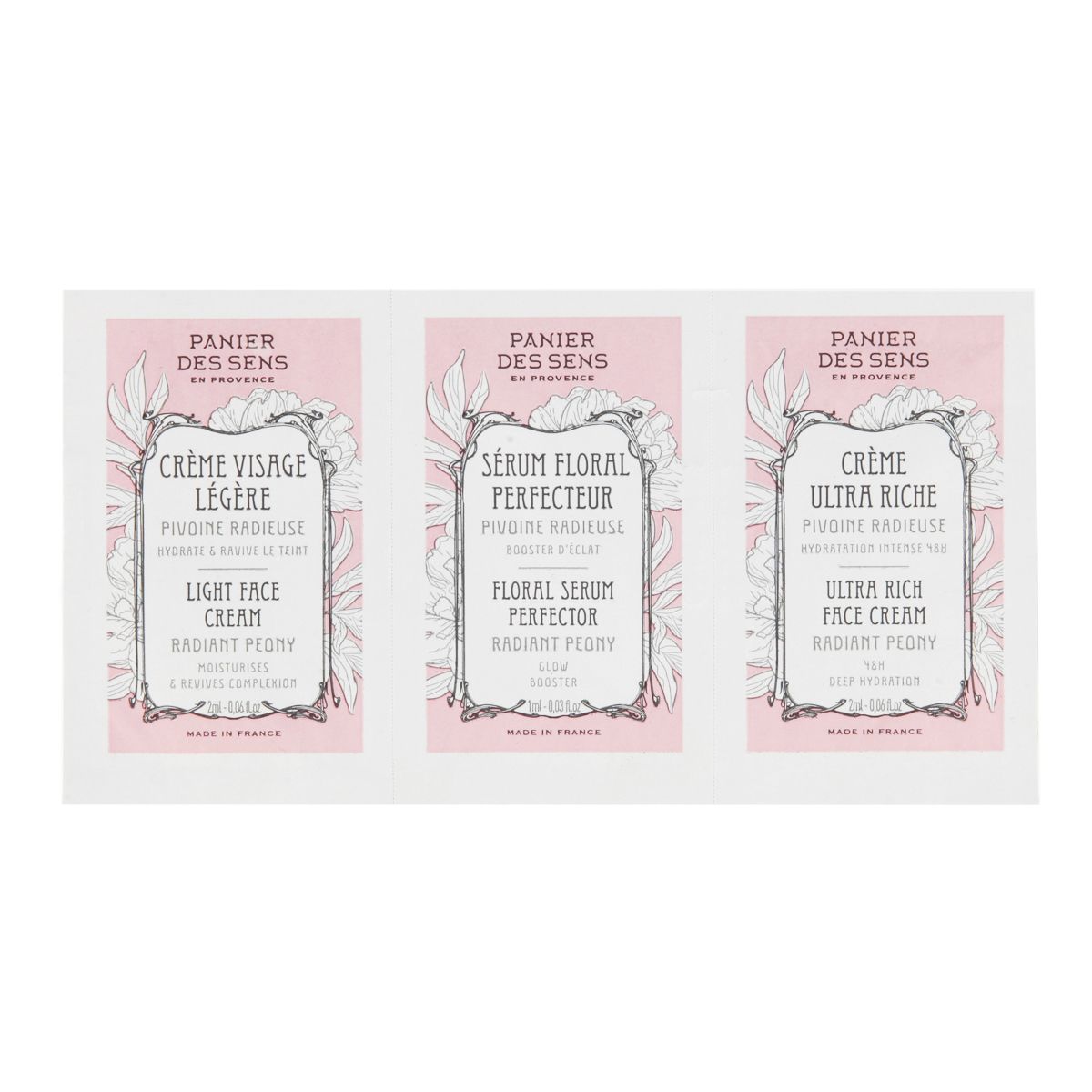 Panier des Sens Radiant Peony Skin Sample Trio