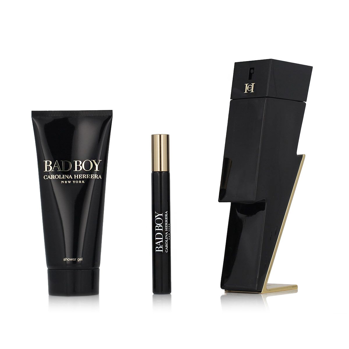 Carolina Herrera Bad Boy EDT 100 ml + EDT MINI 10 ml + SG 100 ml (man)