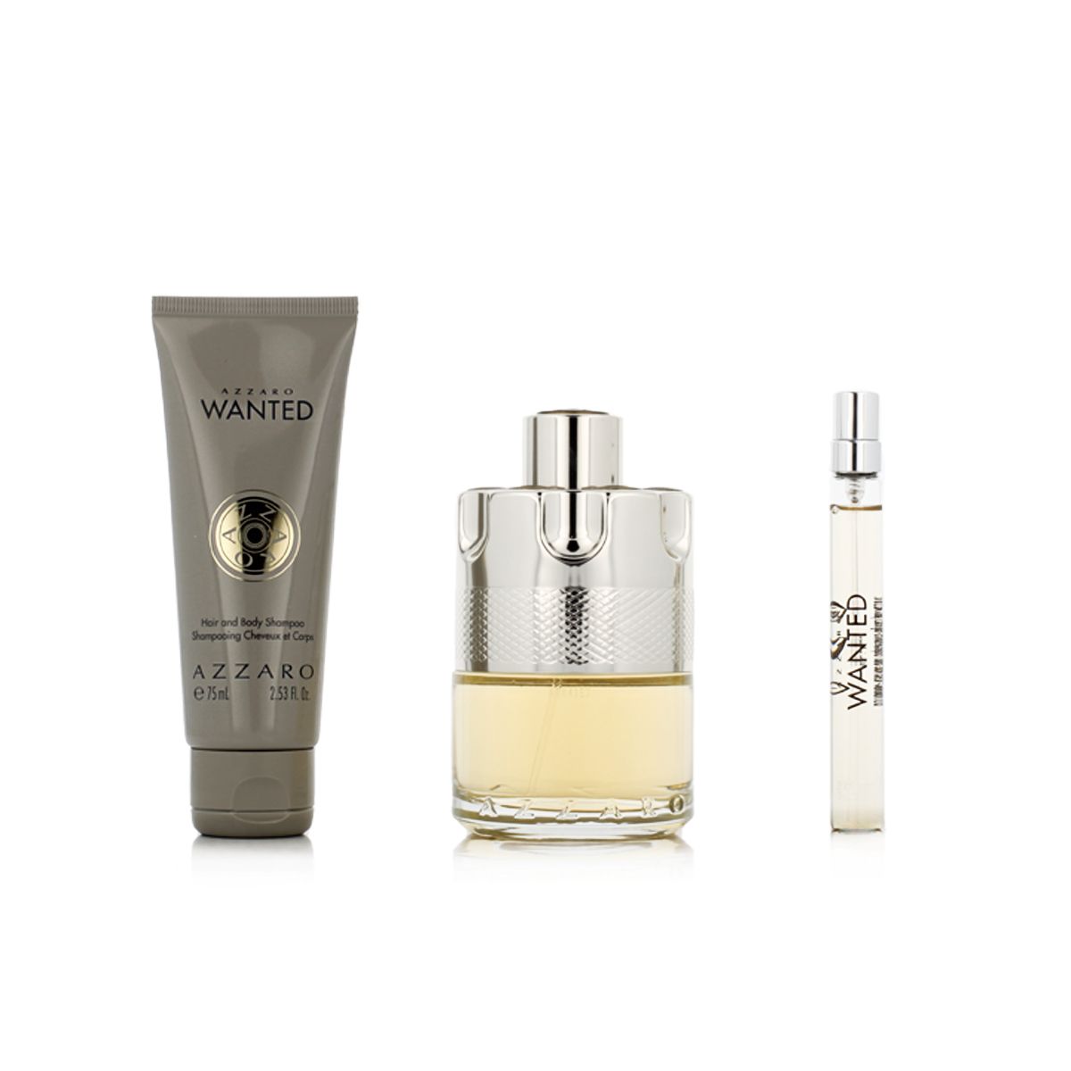 Azzaro Wanted EDT 100 ml + EDT MINI 10 ml + SG for Body & Hair 75 ml (man)
