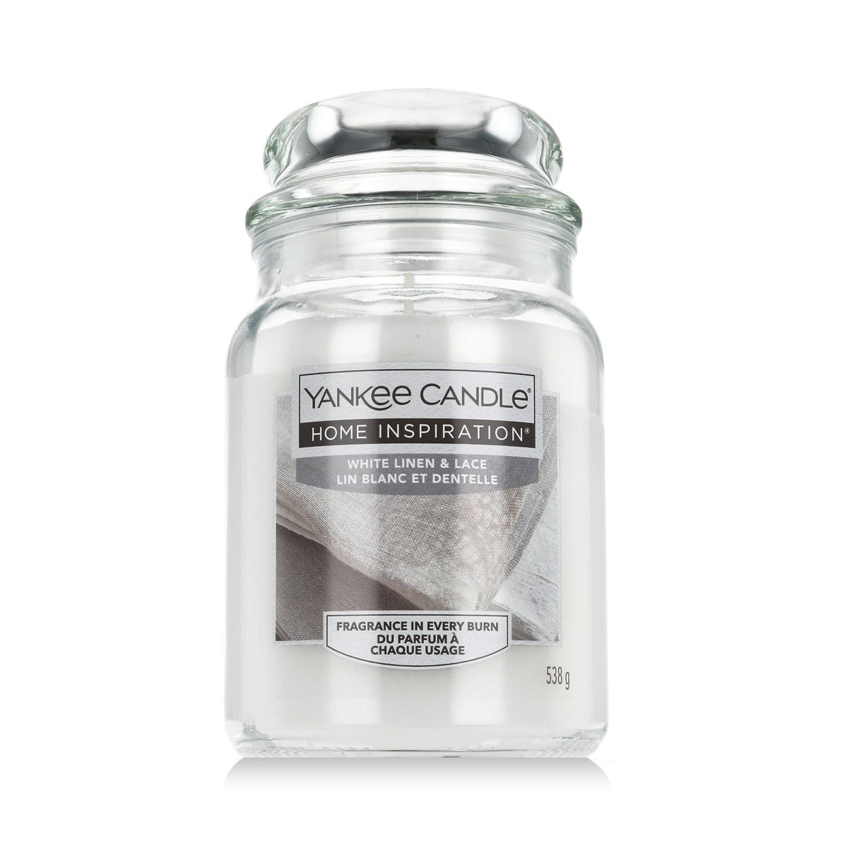 Yankee Candle Home Inspiration® Scented candle White Linen & Lace 538 ml