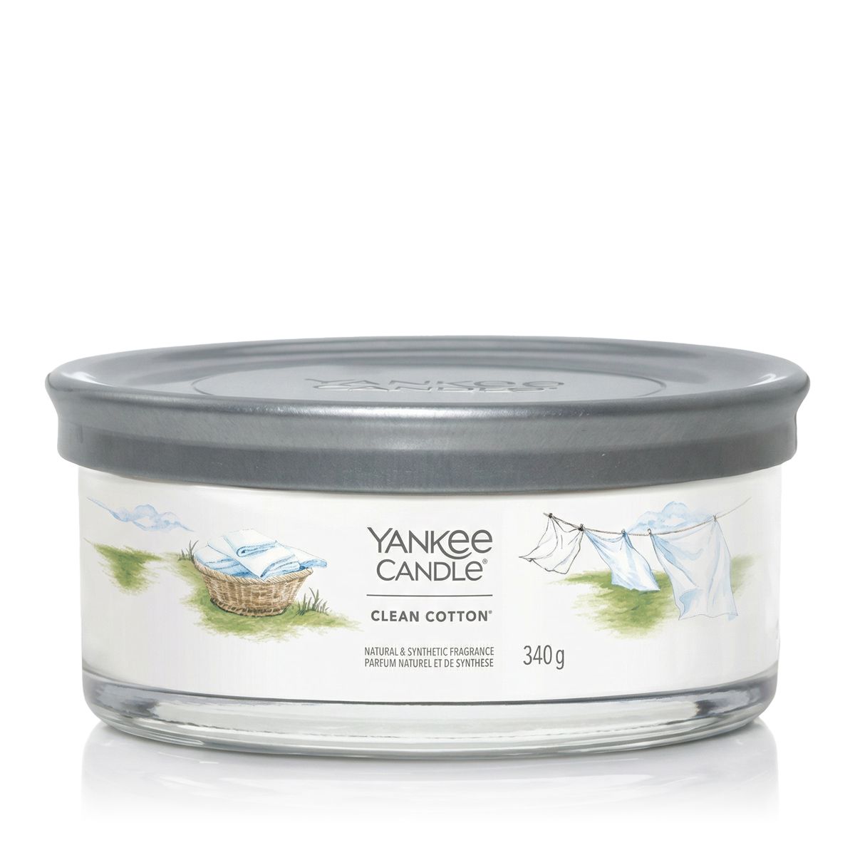 Yankee Candle Signature 5-Wick Tumbler vonná sviečka Clean Cotton 340 g