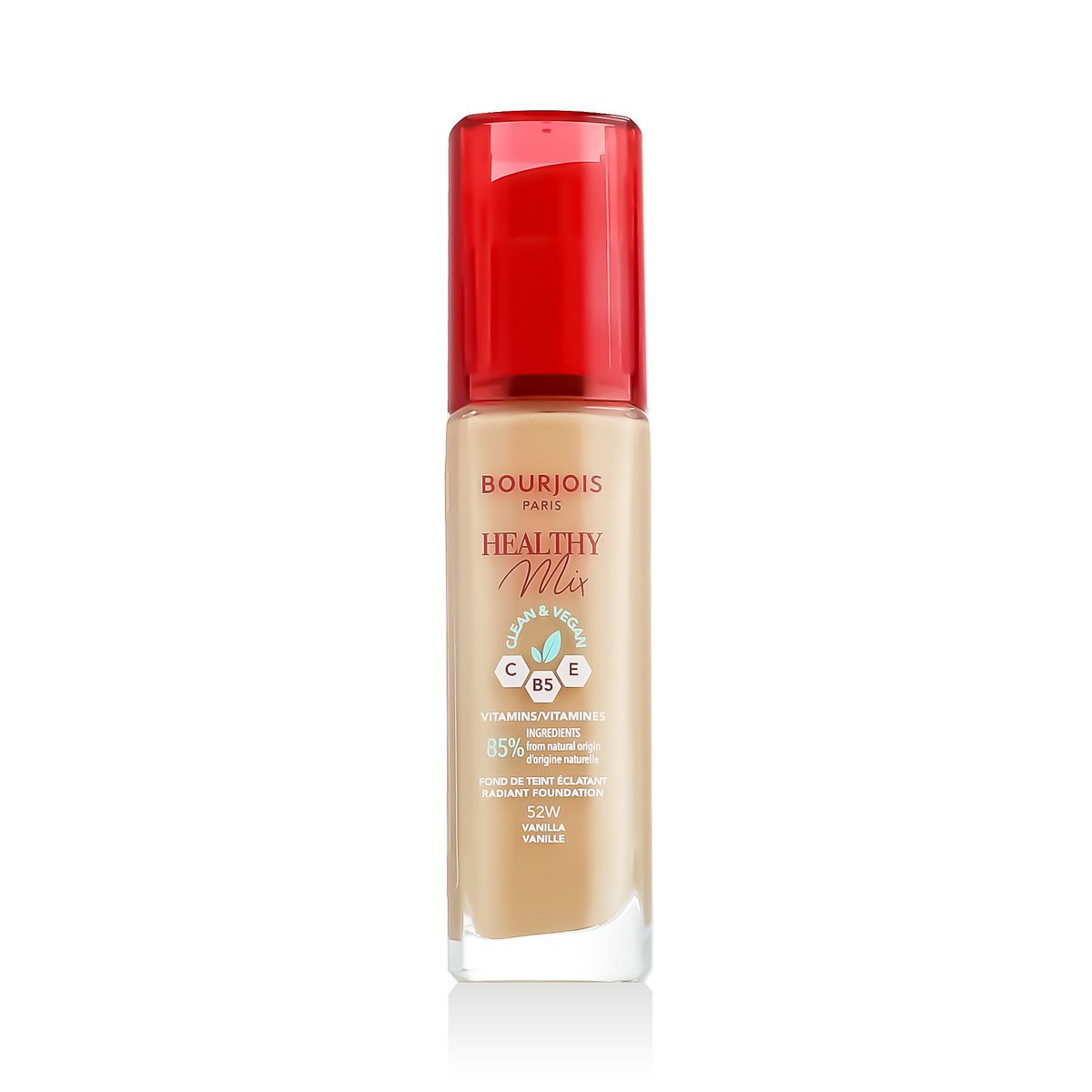 Bourjois Paris Healthy Mix Radiant Foundation (52W Vanilla) 30 ml