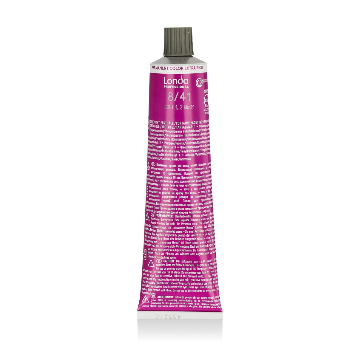 Londa Professional Permanent Color Crème Extra Rich (8/41 Light Blond Copper Ash) 60 ml