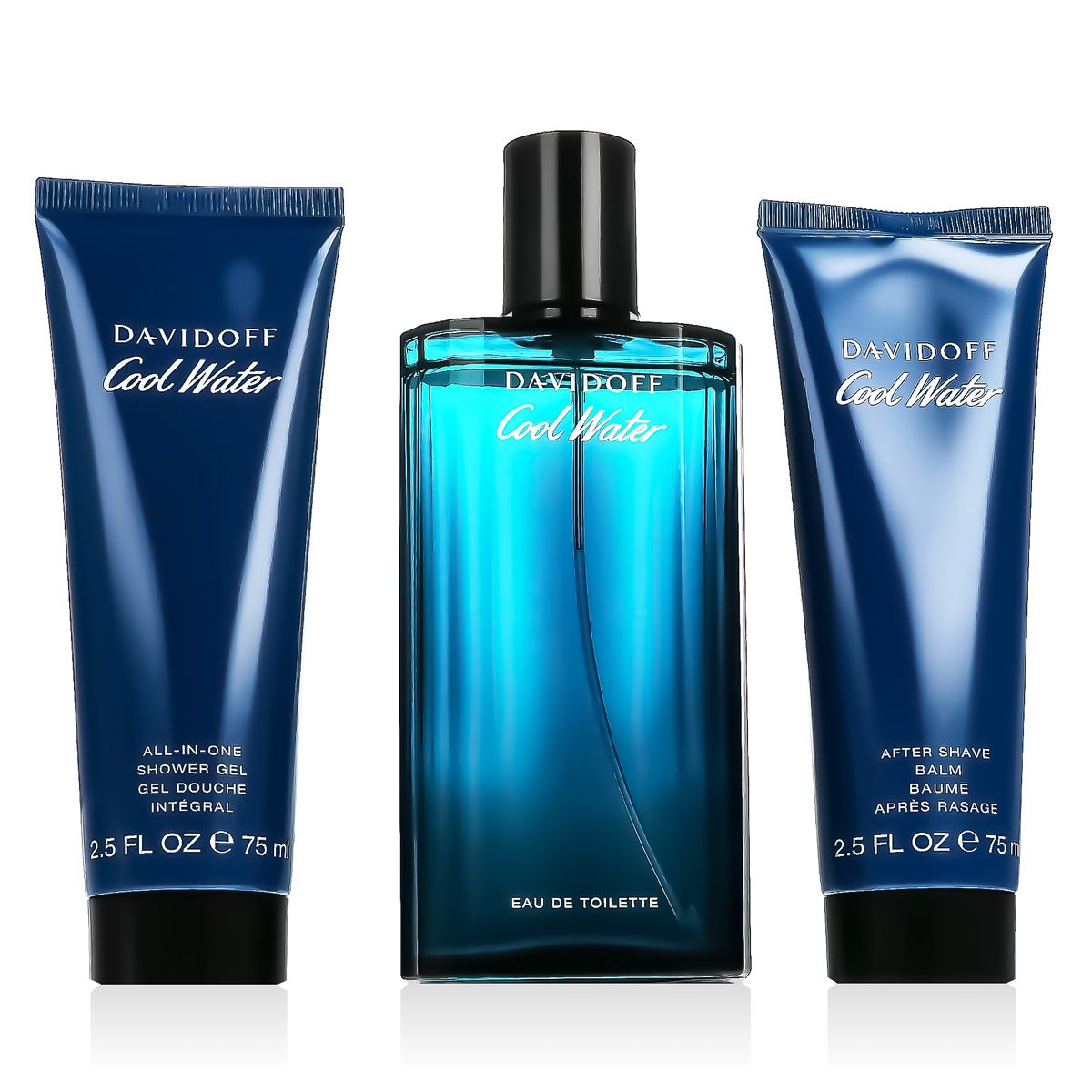 Davidoff Cool Water for Men EDT 125 ml + ASB 75 ml + SG 75 ml (man)