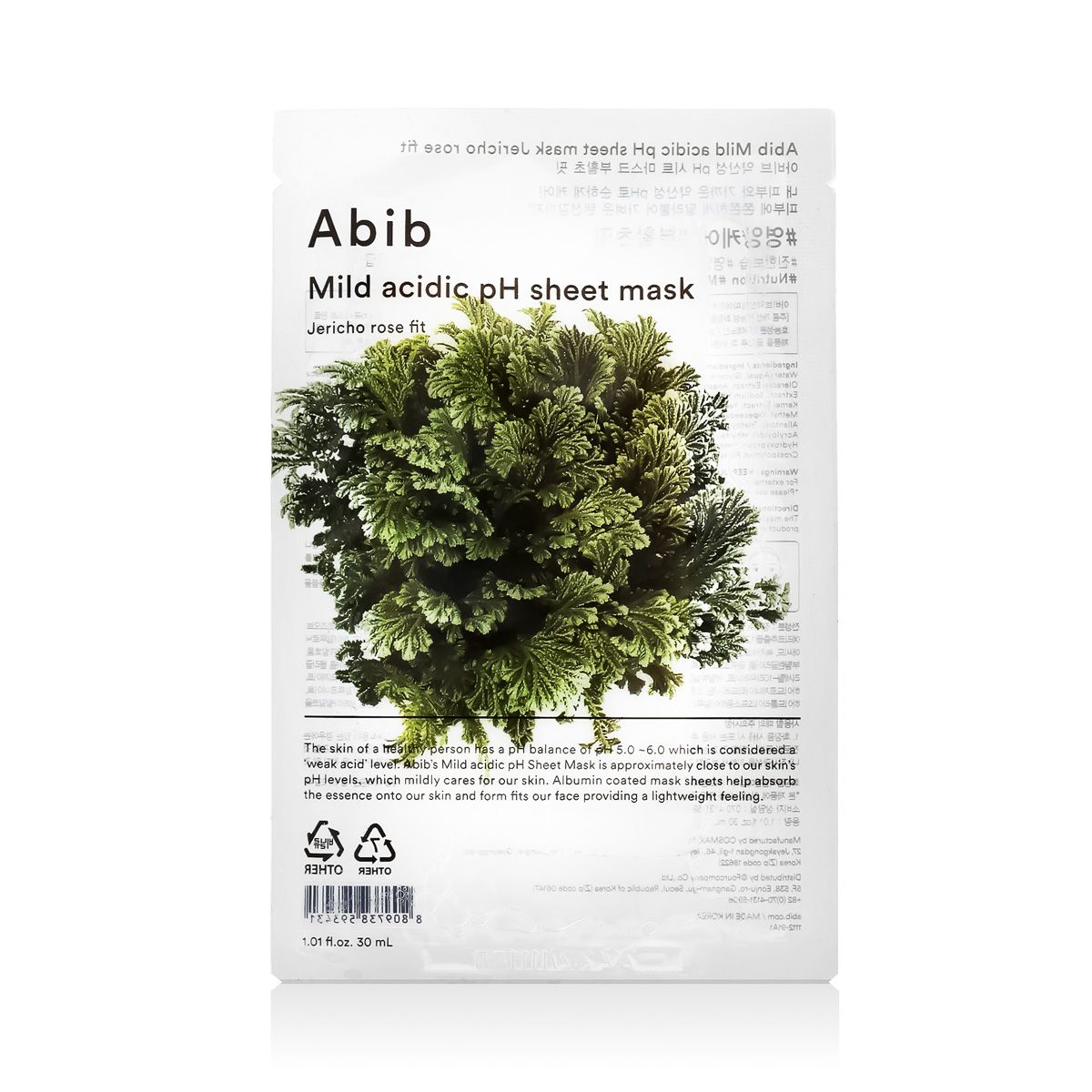 Abib Mild Acidic Ph Sheet Mask Jericho Rose Fit 30 ml
