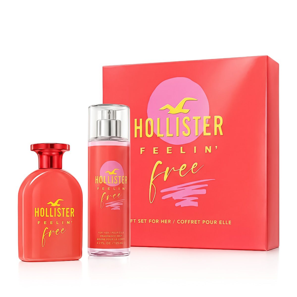 Hollister California Feelin' Free for Her EDP 50 ml + Bodyspray 125 ml (woman)