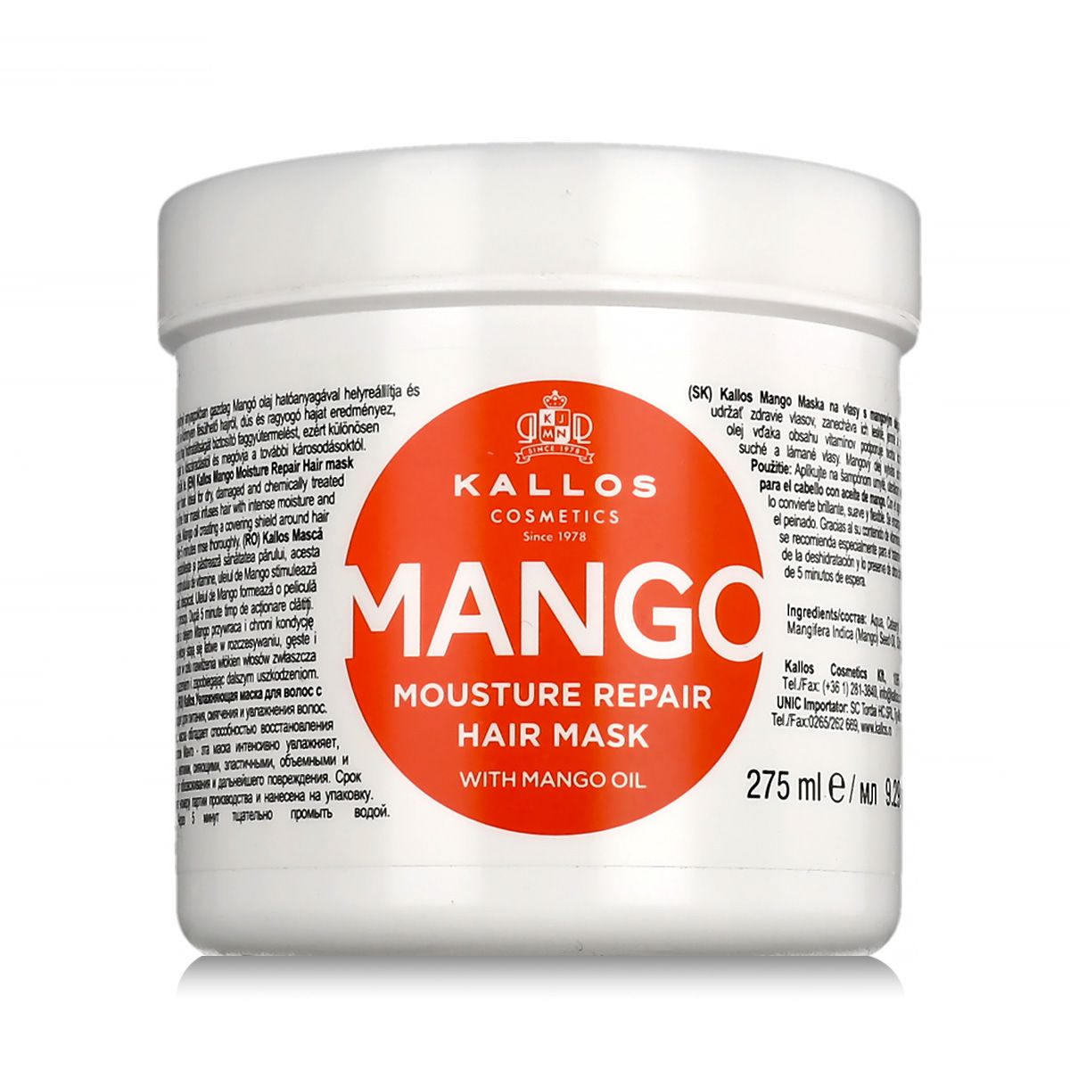 Kallos Mango Moisture Repair Hair Mask 275 ml