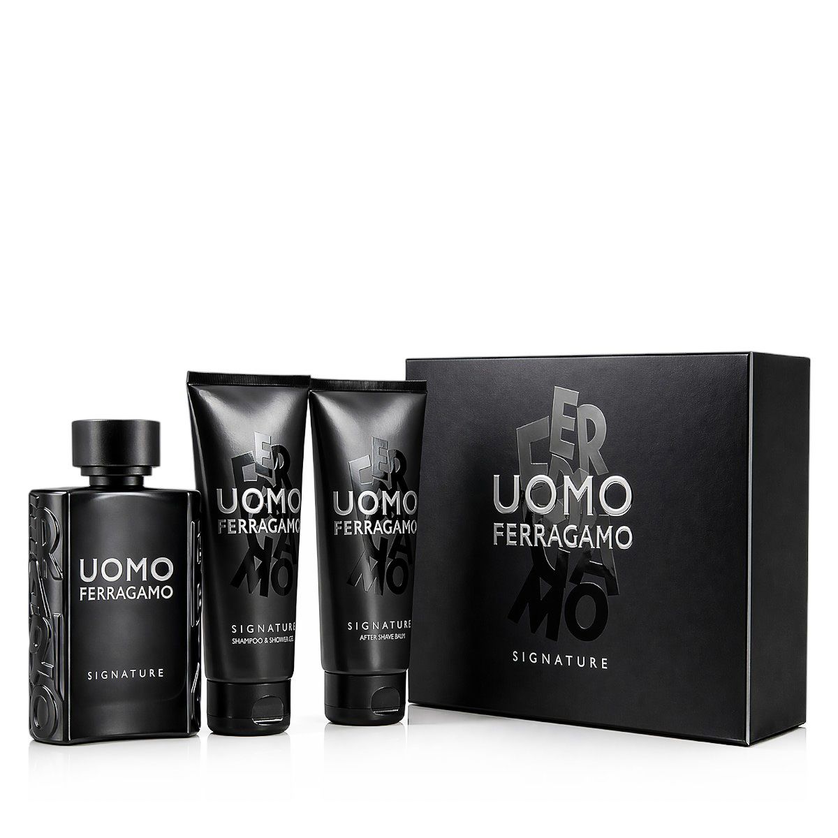 Ferragamo Uomo Signature EDP 100 ml + ASB 100 ml + Shampoo & Shower Gel 100 ml (man)