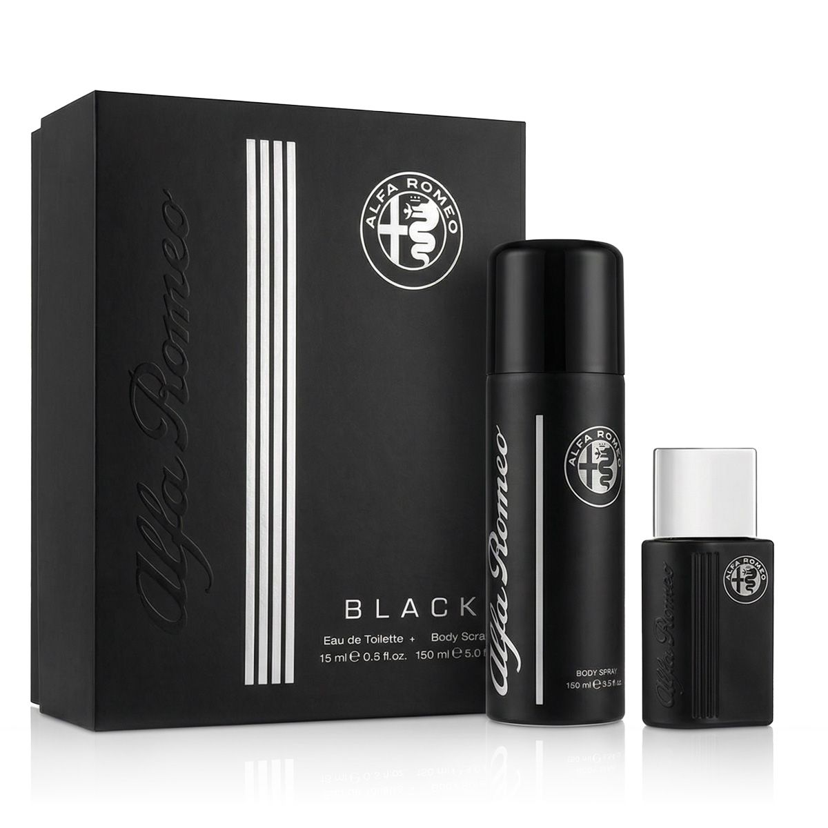 Alfa Romeo Black EDT 15 ml + Bodyspray 150 ml (man)
