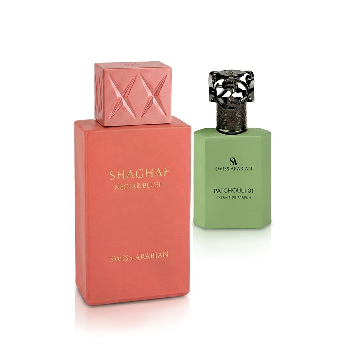 Swiss Arabian Shaghaf Nectar Blush Extrait de Parfum Patchouli 01 50 ml + EDP Shaghaf 75 ml (unisex)