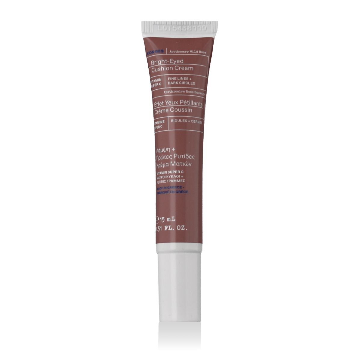 Korres Apothecary Wild Rose Bright-Eyed Cushion Cream 15 ml