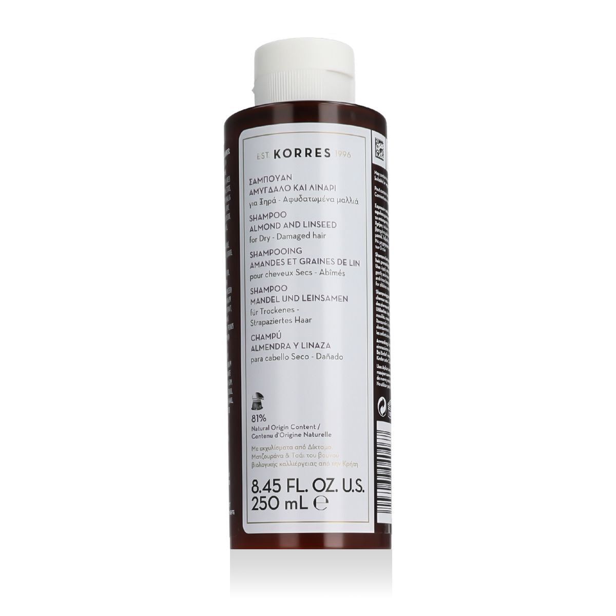 Korres Almond And Linseed Shampoo 250 ml
