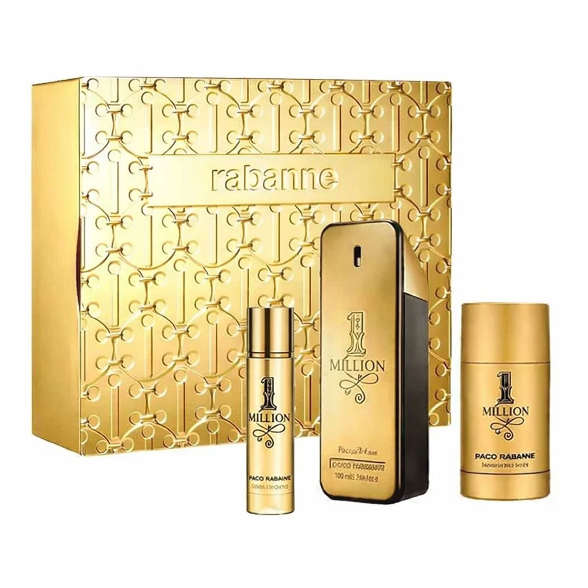 Paco Rabanne 1 Million Eau de Toilette 100ml + Eau de Toilette 10ml + Stick 75ml