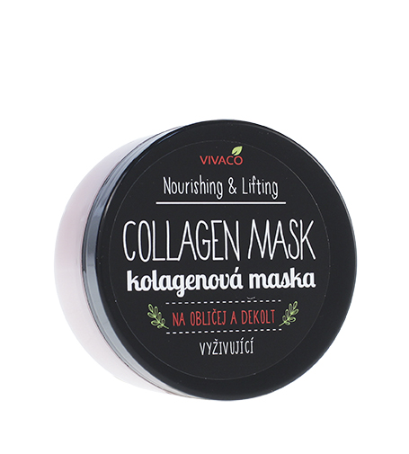 Vivaco Nourishing & Lifting Collagen Mask collagen mask for face and décolleté 100 ml