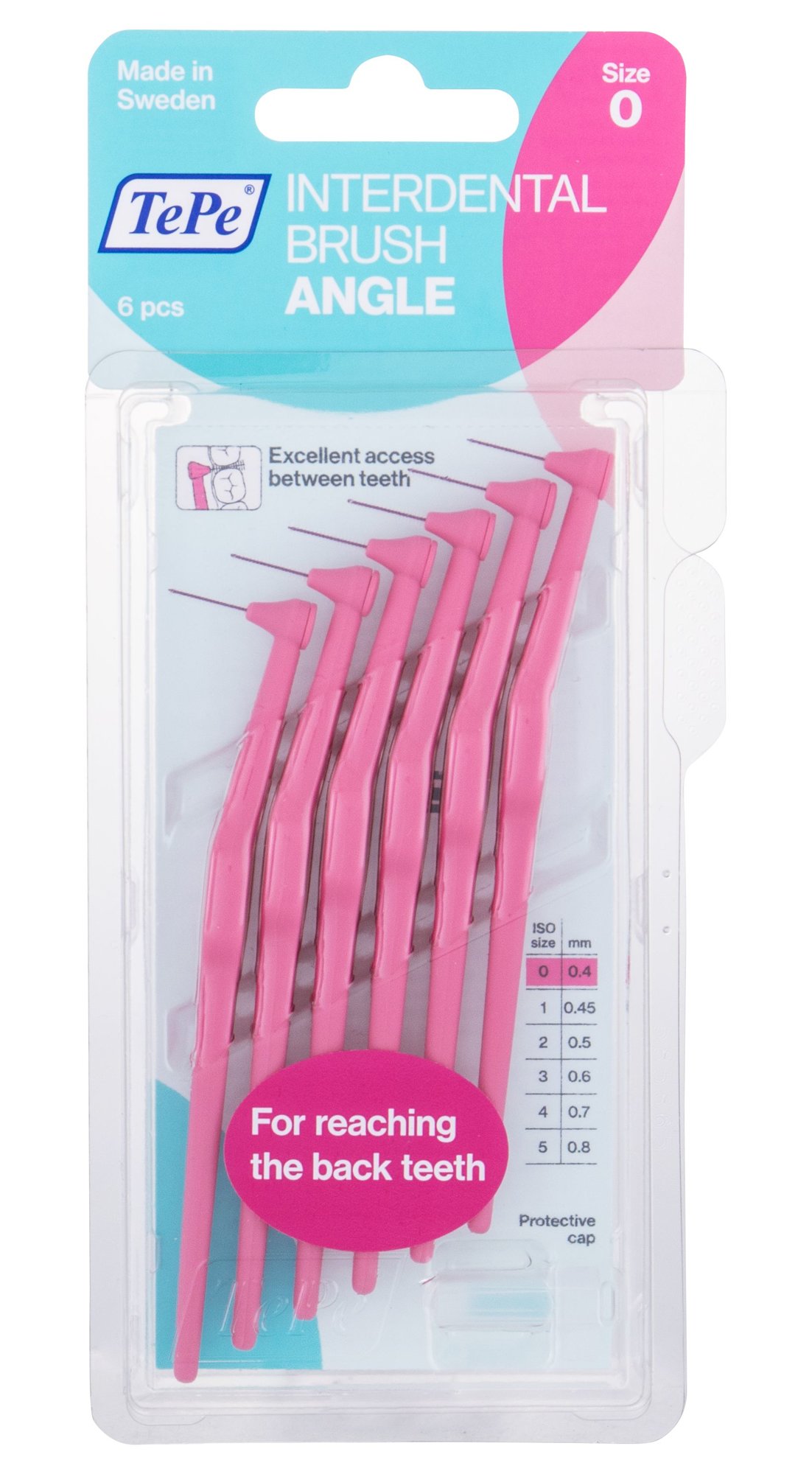 TePe Angle interdental brushes 0,4mm 6 ks