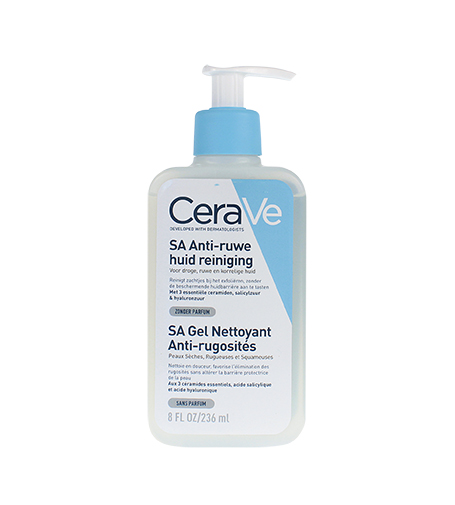 CeraVe SA Smoothing Cleanser softening cleansing gel for dry, rough skin with an uneven surface 236 ml