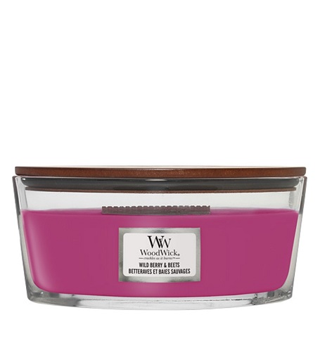 WoodWick Wild Berry & Beets scented candle with wooden wick 453,6 g
