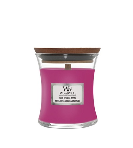 WoodWick Wild Berry & Beets scented candle with wooden wick 85 g