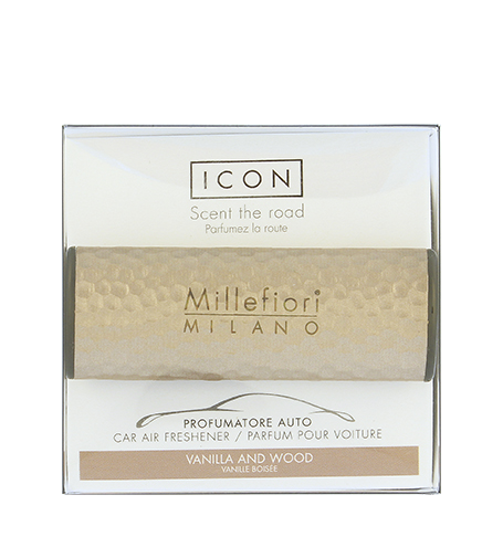 Millefiori Milano Icon Metal Vanilla & Wood car fragrance
