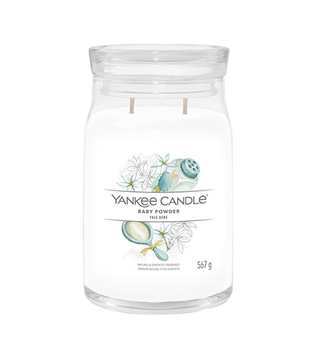 Yankee Candle Baby Powder signature svíčka velká 567 g