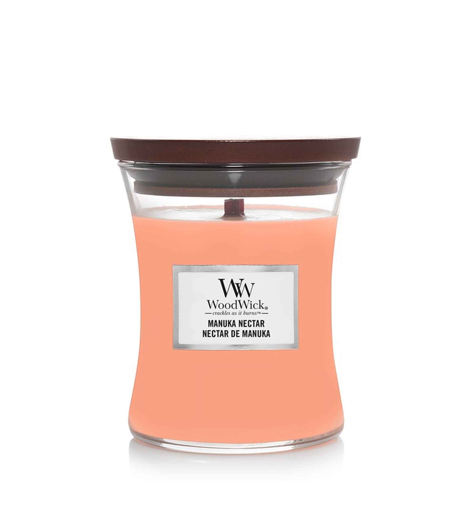 WoodWick Manuka Nectar Scented Candle With Wooden Wick 275g