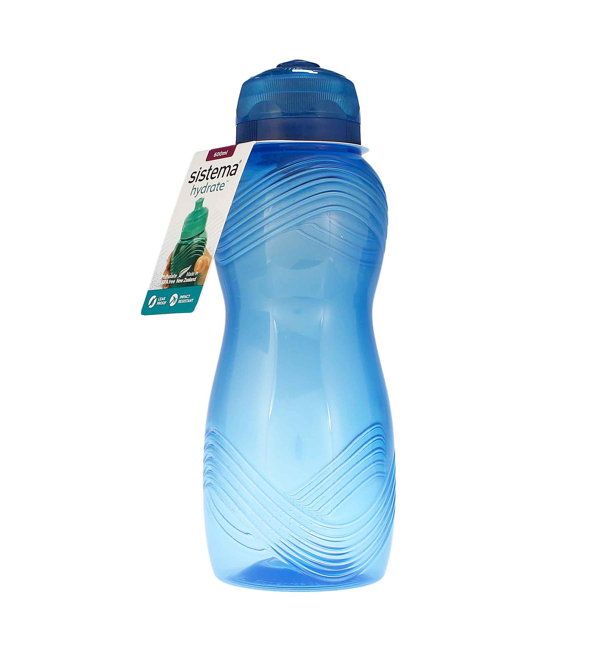 Sistema Wave Twist‘n’Sip Water Bottle 600ml Mixed Colors