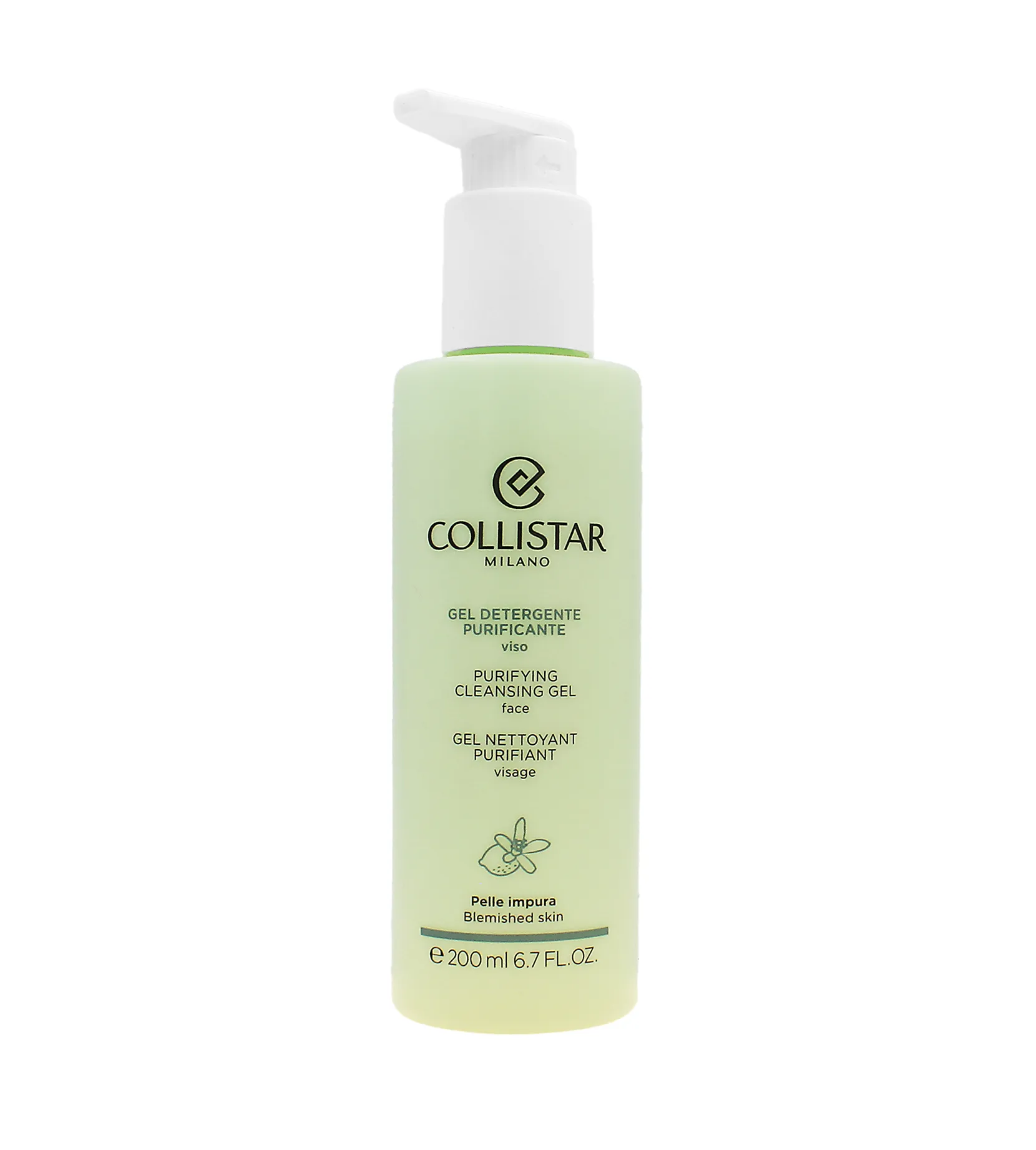 Collistar Purifying Cleansing Gel gentle cleansing gel for skin with imperfections 200 ml