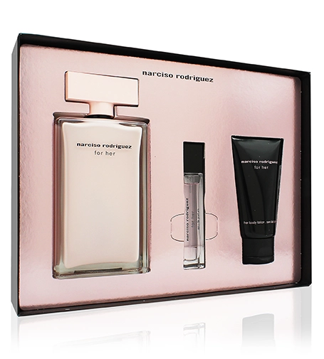 Narciso Rodriguez For Her SET W (EDP 100ml + BL 50ml + EDP 10ml)