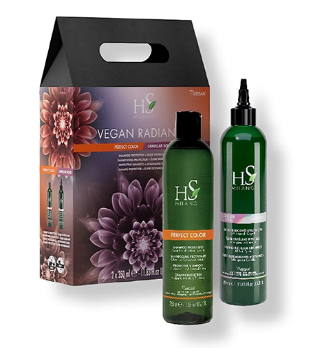 HS Milano Vegan Radiance Color Care SET (Shampoo 350ml + Leave-In Treatment 350ml)