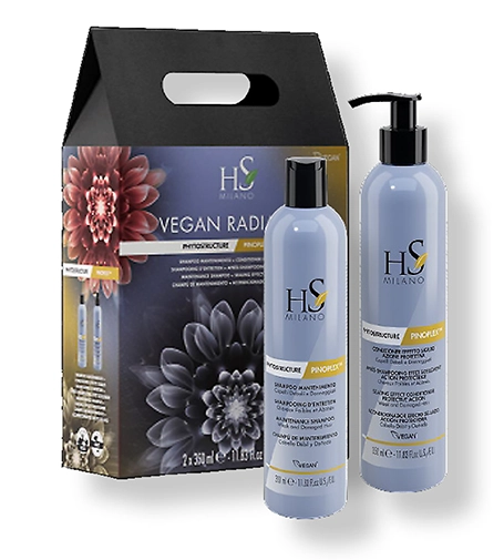 HS Milano Vegan Radiance Reconstruction SET (Shampoo 350ml + Conditioner 350ml)