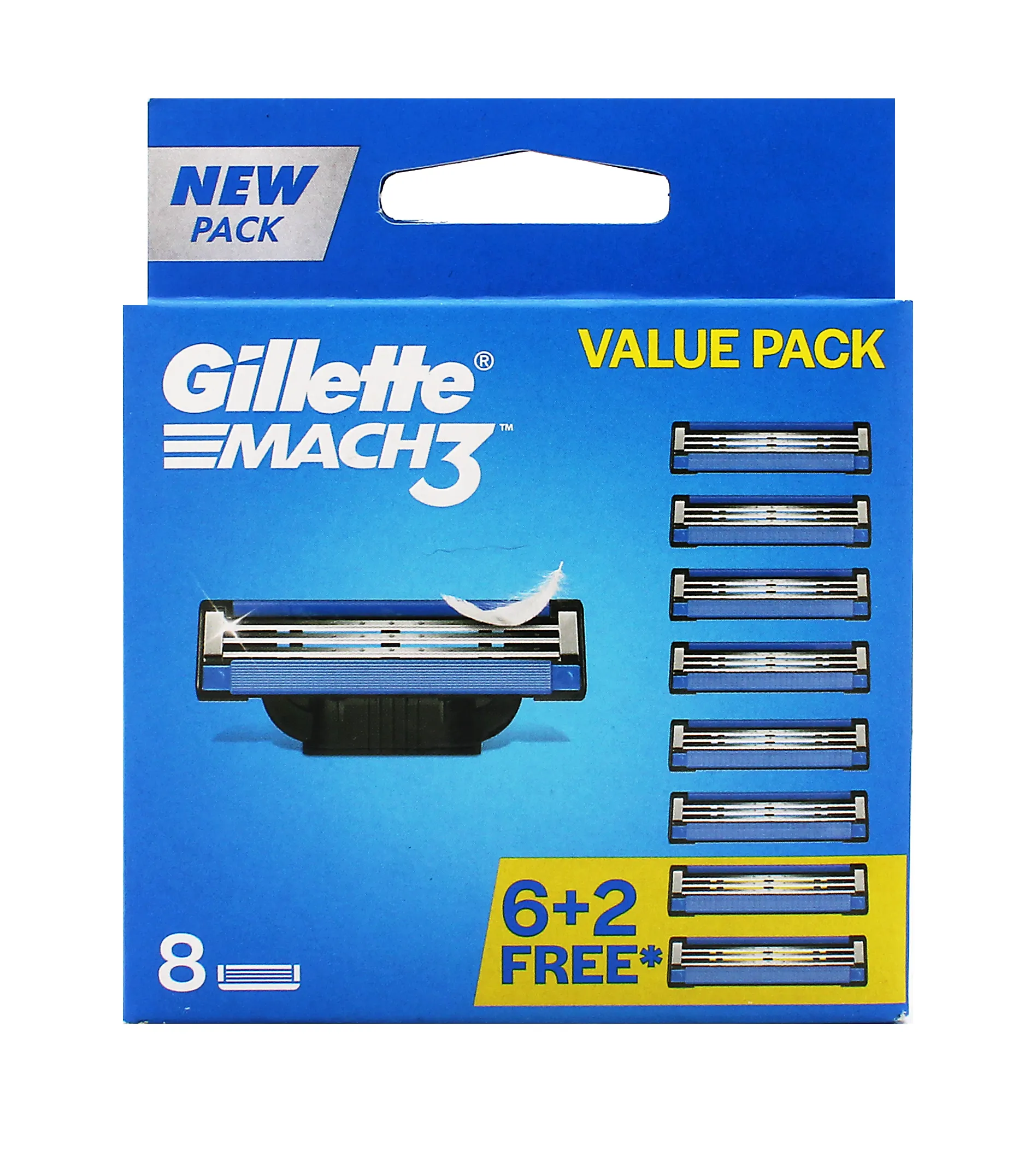 Gillette Mach3 Replacement Heads 8pcs
