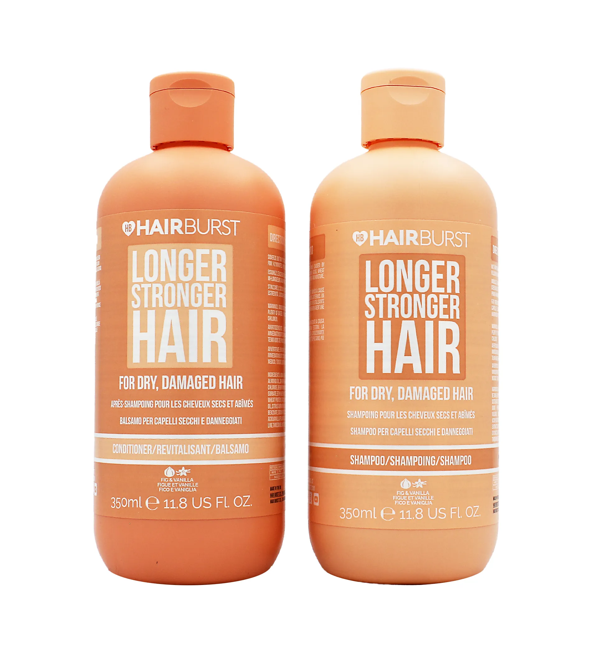 Hairburst Longer Stronger Hair Dry & Damaged SET (Shampoo 350ml + Conditioner 350ml)