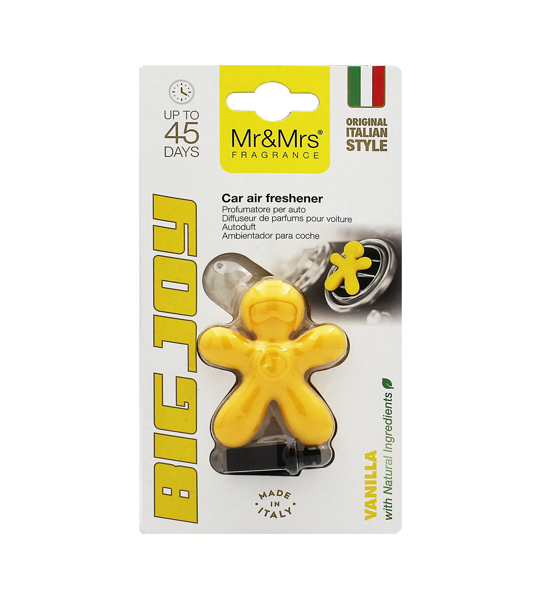 Mr&Mrs Fragrance Big Joy Vanilla Car Air Freshener