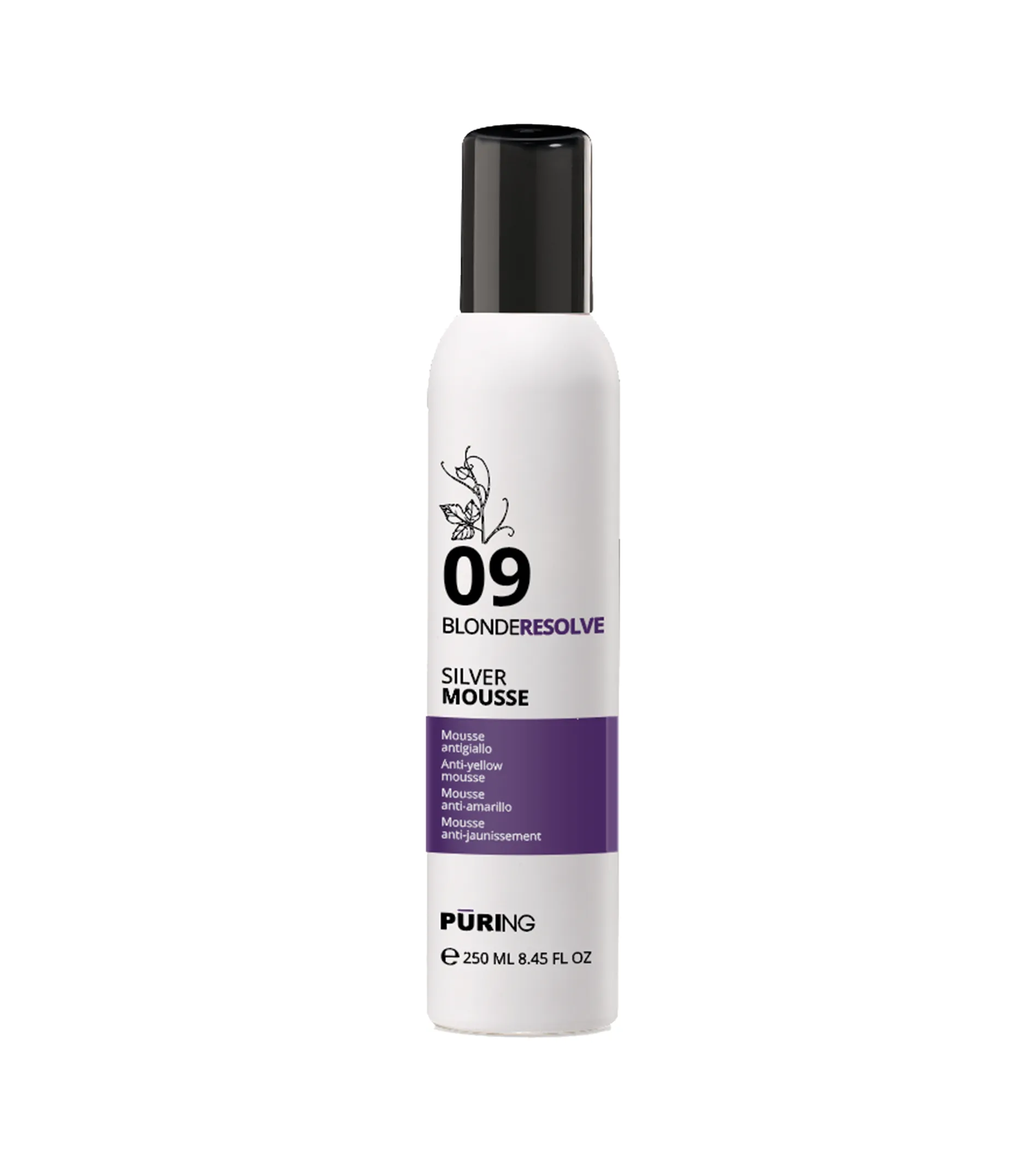 PURING 09 BlondeResolve Silver Mousse 250ml